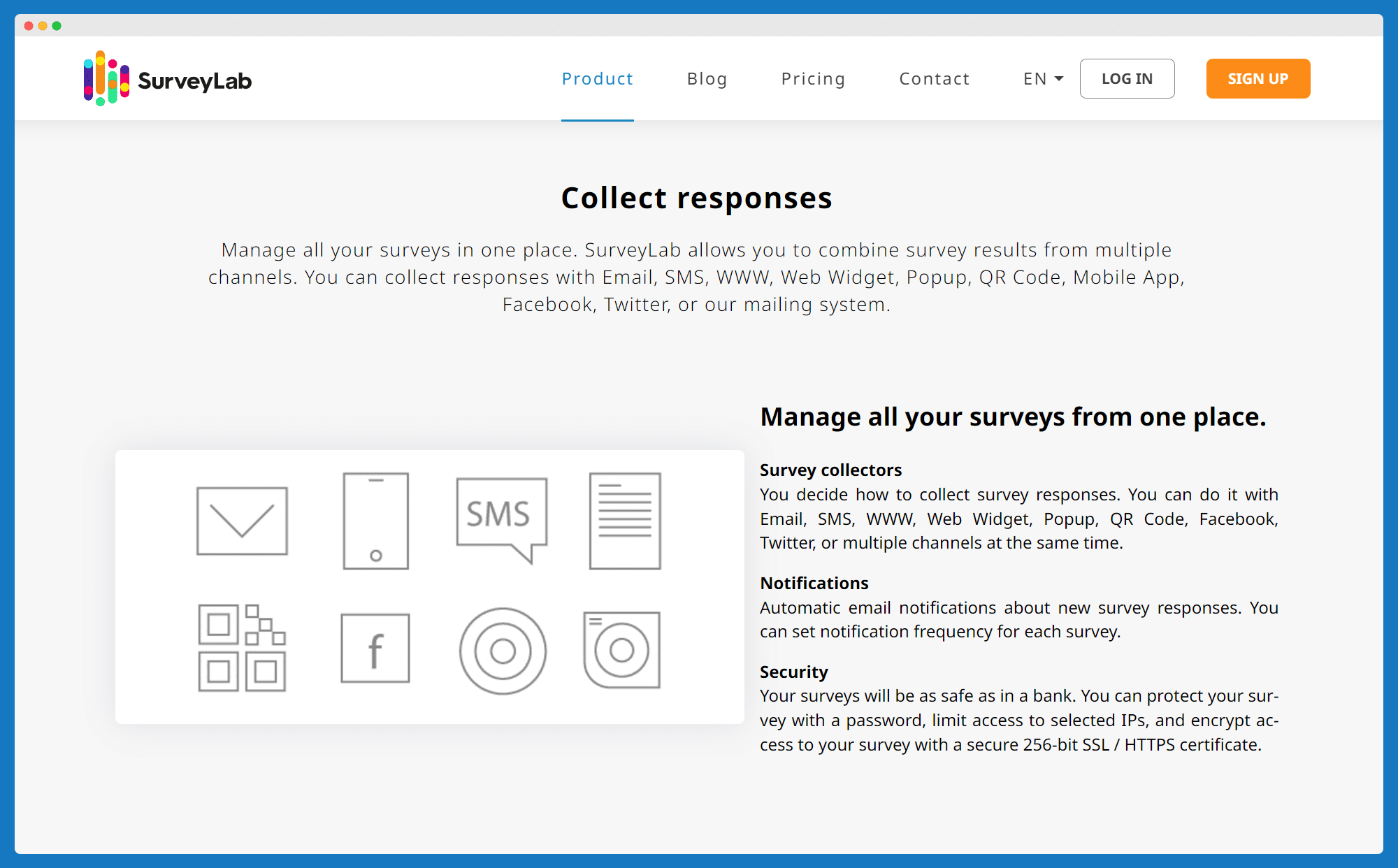 SUrveylab's features