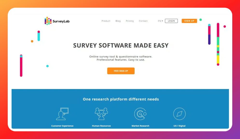 Surveylab - one of the online survey maker tools