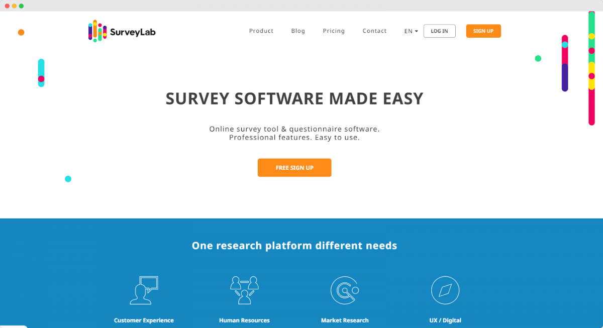 Surveylab, one of the survicate alternatives